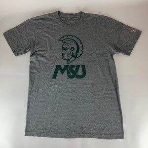 Michigan State Spartans NCAA Gray The Mitted State Short Sleeve Shirt Mens Large